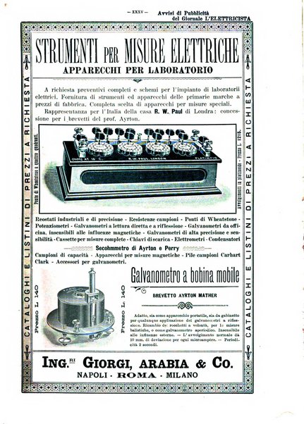 L'elettricista rivista mensile di elettrotecnica