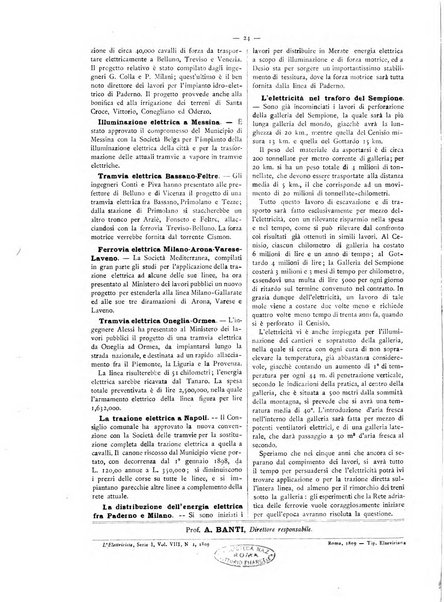 L'elettricista rivista mensile di elettrotecnica