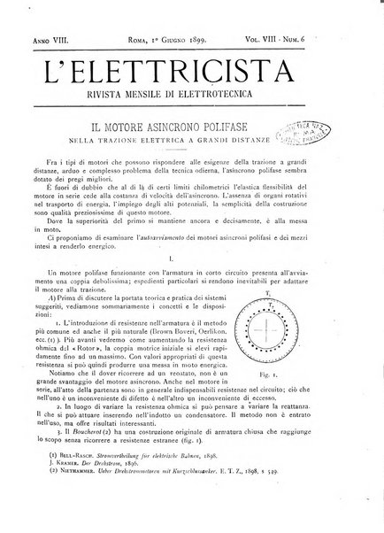 L'elettricista rivista mensile di elettrotecnica