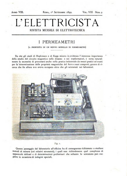 L'elettricista rivista mensile di elettrotecnica