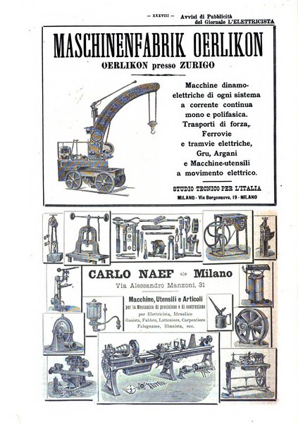 L'elettricista rivista mensile di elettrotecnica