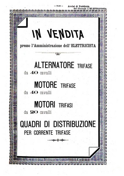 L'elettricista rivista mensile di elettrotecnica