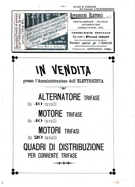 L'elettricista rivista mensile di elettrotecnica