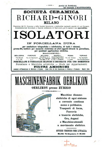 L'elettricista rivista mensile di elettrotecnica