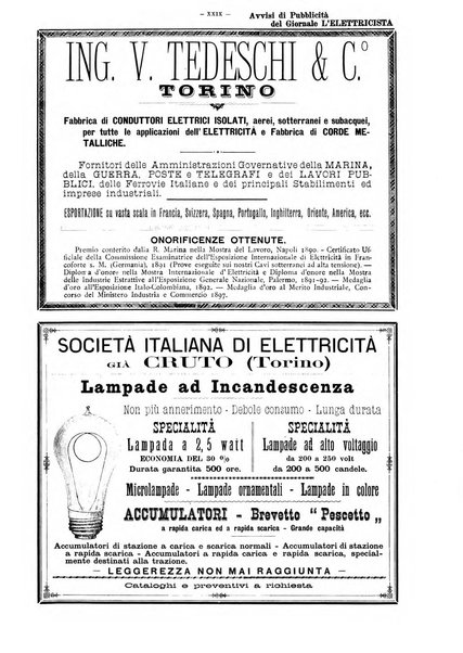 L'elettricista rivista mensile di elettrotecnica