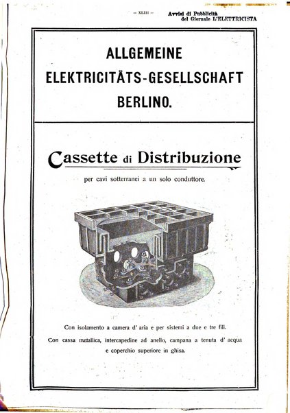 L'elettricista rivista mensile di elettrotecnica