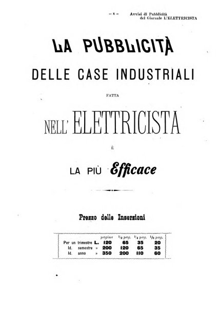 L'elettricista rivista mensile di elettrotecnica