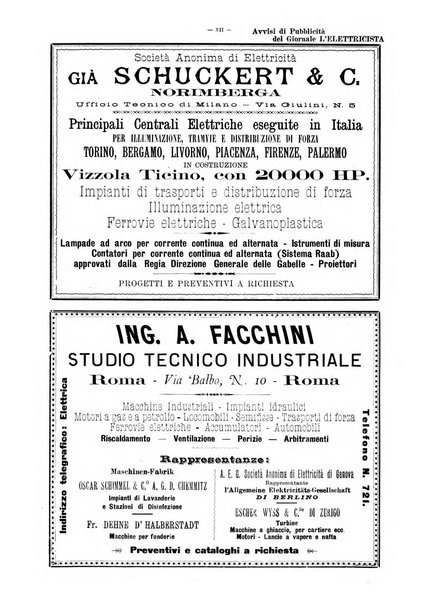 L'elettricista rivista mensile di elettrotecnica