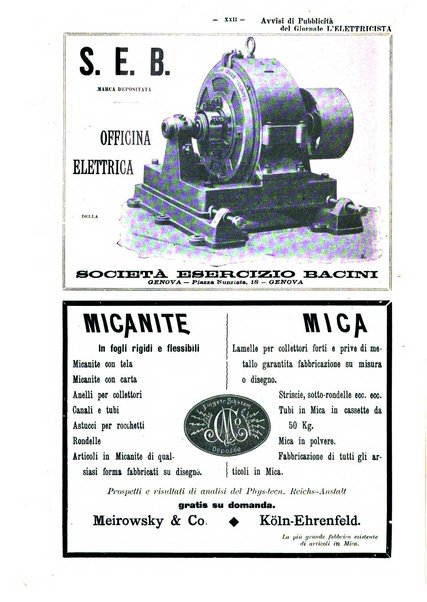 L'elettricista rivista mensile di elettrotecnica