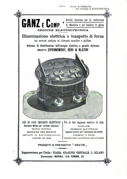 L'elettricista rivista mensile di elettrotecnica