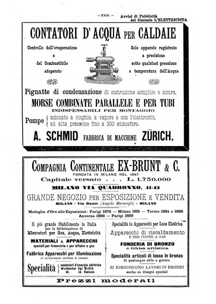 L'elettricista rivista mensile di elettrotecnica