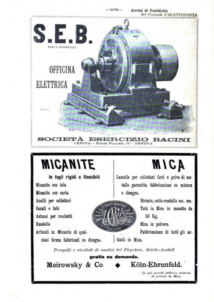 L'elettricista rivista mensile di elettrotecnica