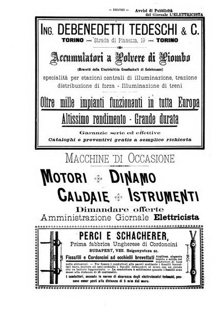 L'elettricista rivista mensile di elettrotecnica