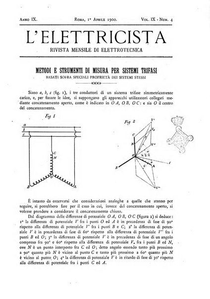 L'elettricista rivista mensile di elettrotecnica