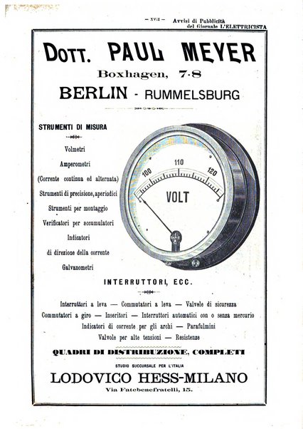 L'elettricista rivista mensile di elettrotecnica