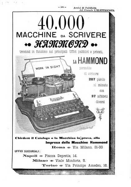 L'elettricista rivista mensile di elettrotecnica