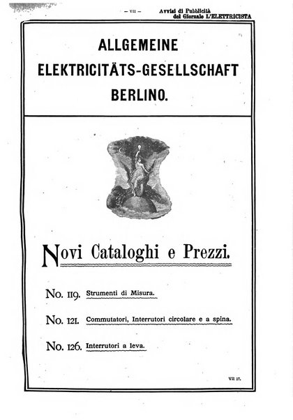 L'elettricista rivista mensile di elettrotecnica