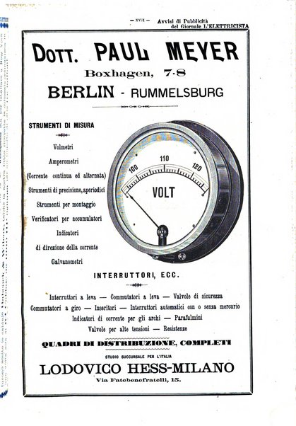 L'elettricista rivista mensile di elettrotecnica