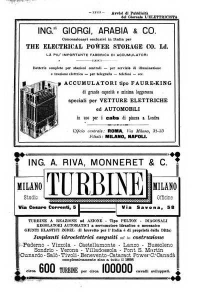 L'elettricista rivista mensile di elettrotecnica