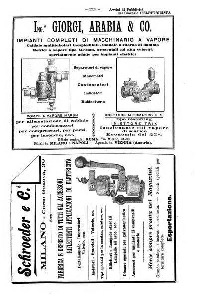 L'elettricista rivista mensile di elettrotecnica