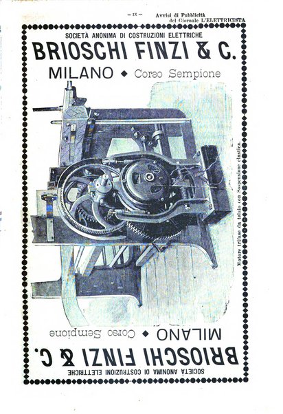 L'elettricista rivista mensile di elettrotecnica