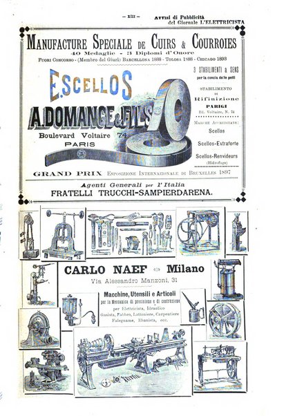 L'elettricista rivista mensile di elettrotecnica