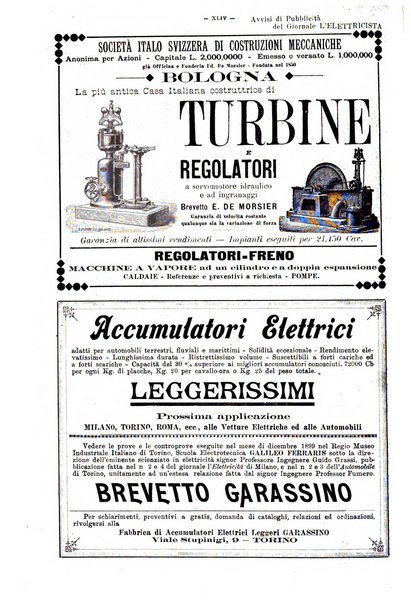 L'elettricista rivista mensile di elettrotecnica