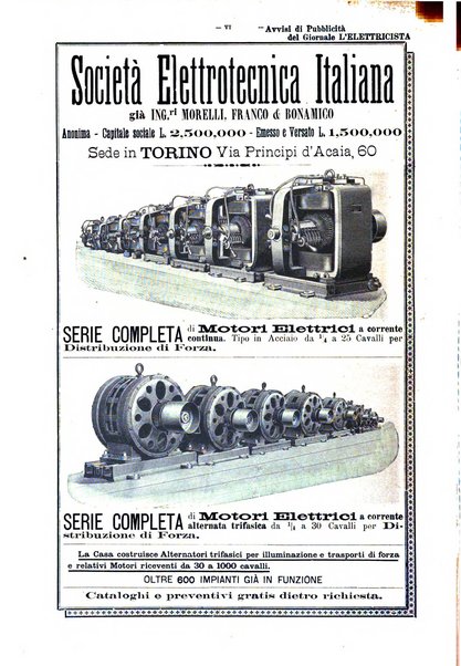 L'elettricista rivista mensile di elettrotecnica