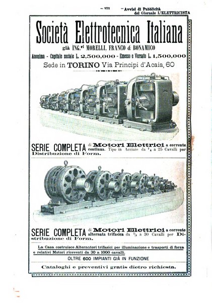 L'elettricista rivista mensile di elettrotecnica