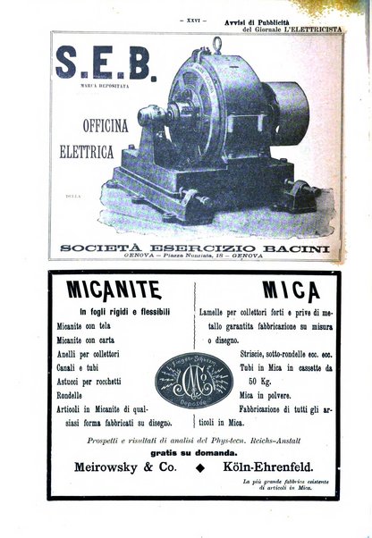 L'elettricista rivista mensile di elettrotecnica