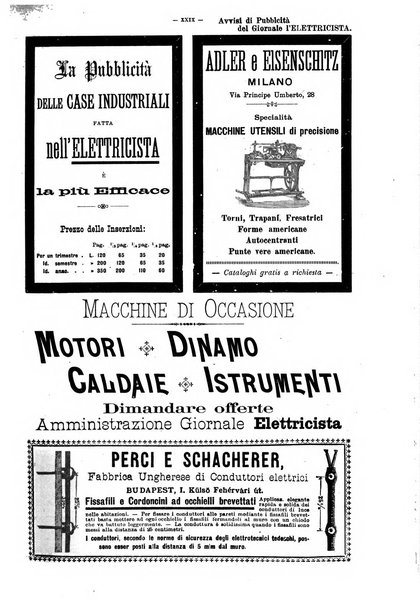 L'elettricista rivista mensile di elettrotecnica