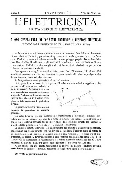 L'elettricista rivista mensile di elettrotecnica