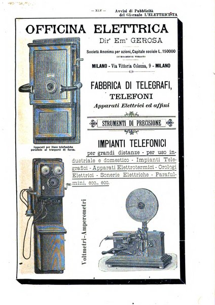 L'elettricista rivista mensile di elettrotecnica