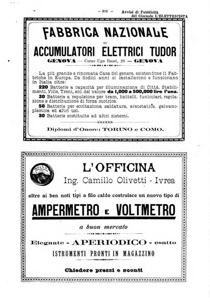 L'elettricista rivista mensile di elettrotecnica