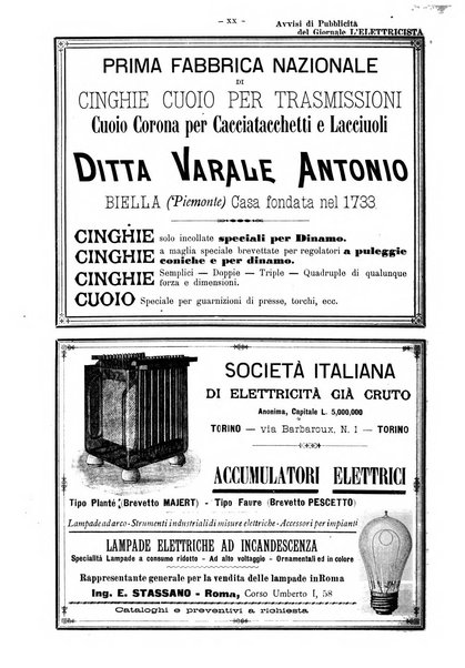 L'elettricista rivista mensile di elettrotecnica