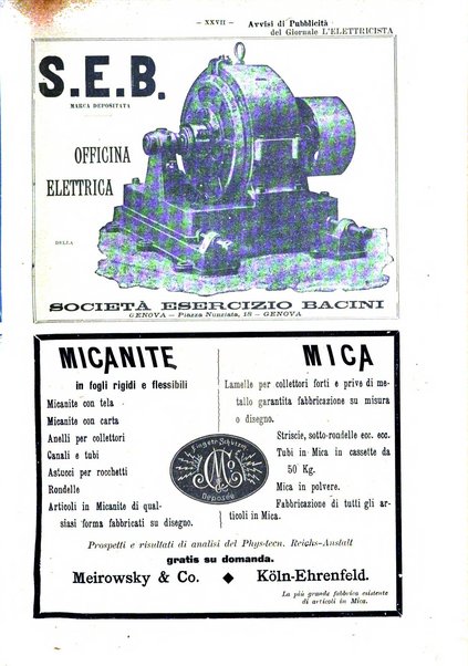 L'elettricista rivista mensile di elettrotecnica