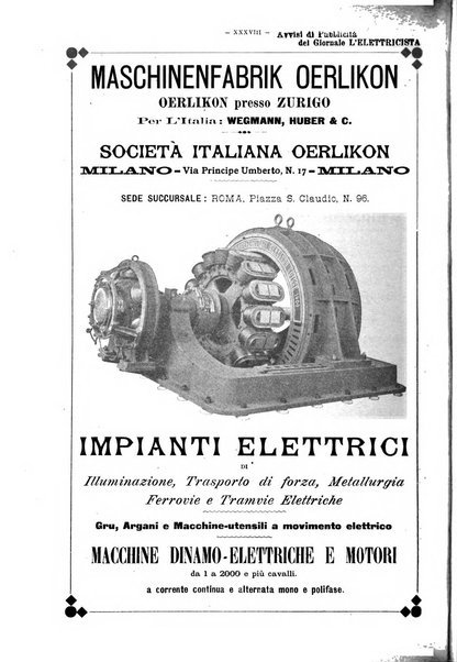 L'elettricista rivista mensile di elettrotecnica