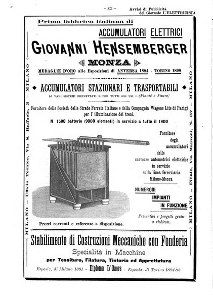 L'elettricista rivista mensile di elettrotecnica