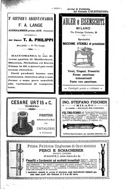 L'elettricista rivista mensile di elettrotecnica