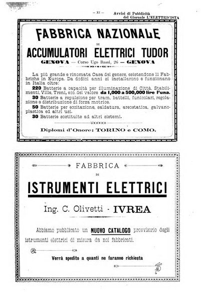 L'elettricista rivista mensile di elettrotecnica