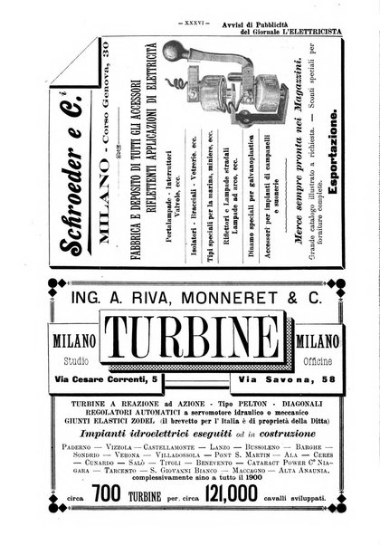 L'elettricista rivista mensile di elettrotecnica