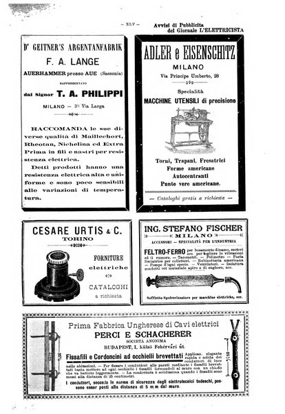 L'elettricista rivista mensile di elettrotecnica