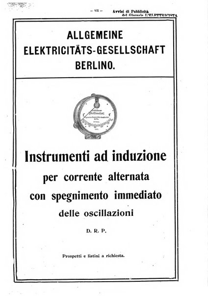 L'elettricista rivista mensile di elettrotecnica