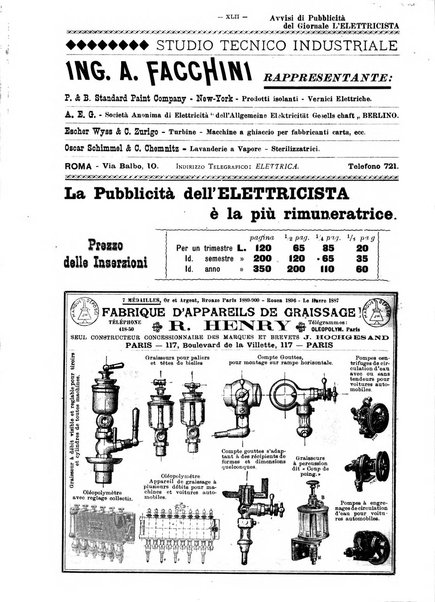 L'elettricista rivista mensile di elettrotecnica