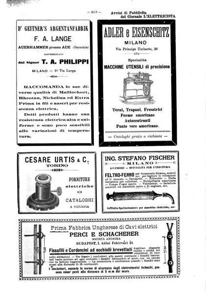 L'elettricista rivista mensile di elettrotecnica