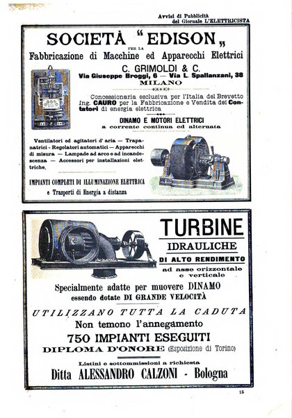 L'elettricista rivista mensile di elettrotecnica