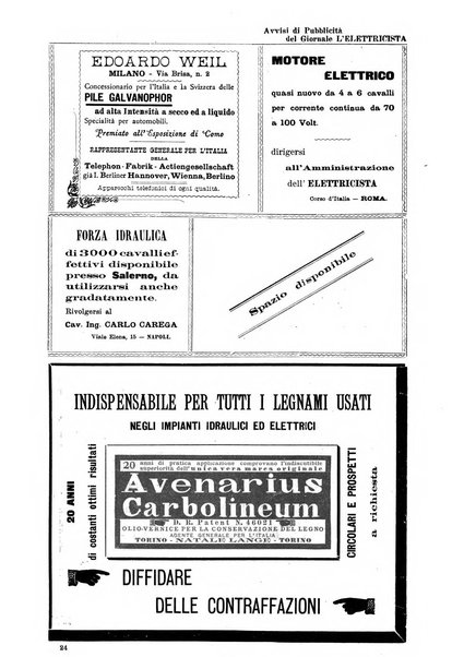 L'elettricista rivista mensile di elettrotecnica