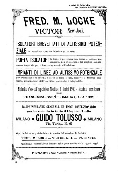 L'elettricista rivista mensile di elettrotecnica