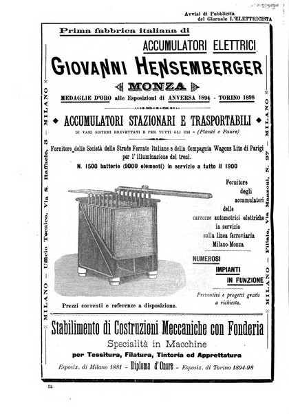 L'elettricista rivista mensile di elettrotecnica