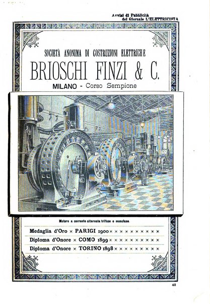 L'elettricista rivista mensile di elettrotecnica